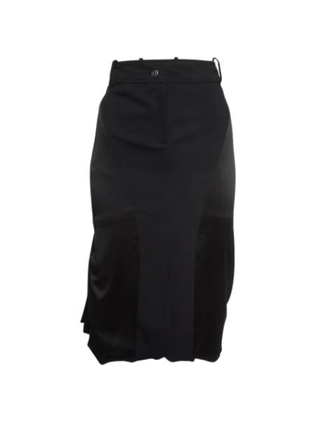 Jedwabna spódnica retro Dior Vintage czarna