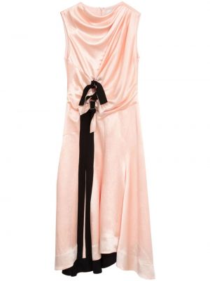 Asymetrické saténové koktejlové šaty 3.1 Phillip Lim růžové