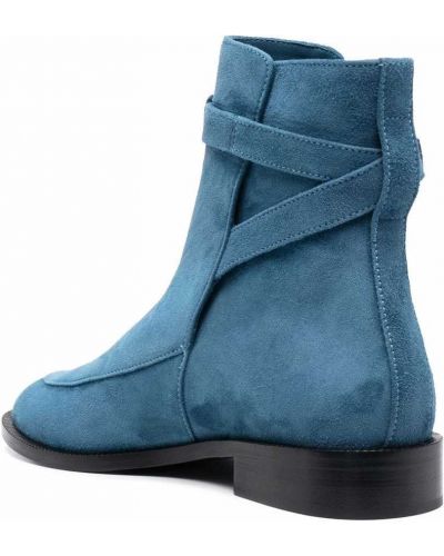 Semišové kotníkové boty Scarosso modré