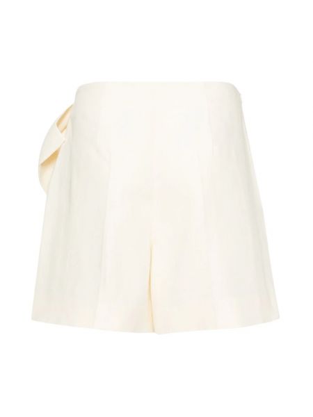 Pantalones cortos con lazo de lino oversized Chloé blanco