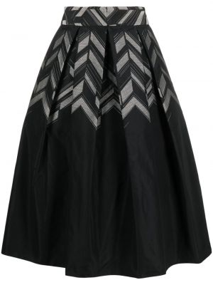 Spódnica midi z nadrukiem plisowana Gemy Maalouf