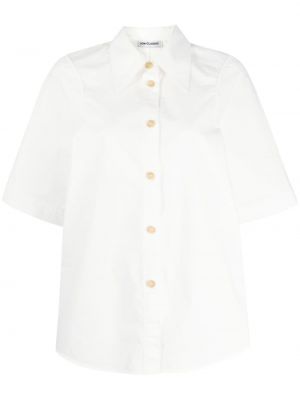 Βαμβακερό πουκάμισο Low Classic λευκό
