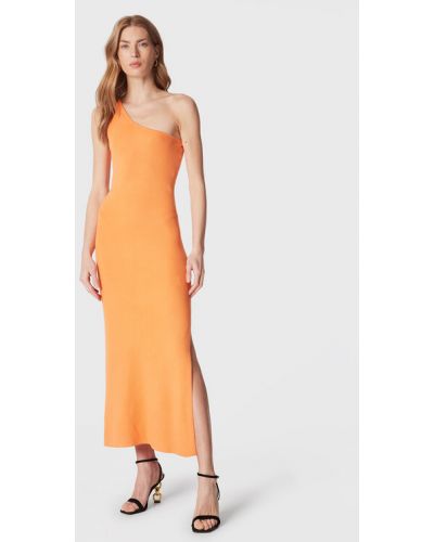 Slim fit gyapjú nyári ruha Seafolly - narancsszínű