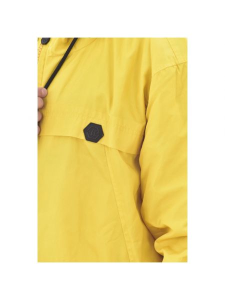 Chaqueta de nailon con capucha Philipp Plein amarillo