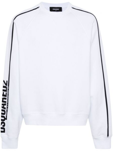 Rund hals sweatshirt med rund hals Dsquared2 hvid