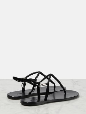 Dabīgās ādas sandales Isabel Marant melns