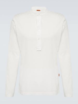Camiseta de manga larga de algodón manga larga Barena Venezia blanco