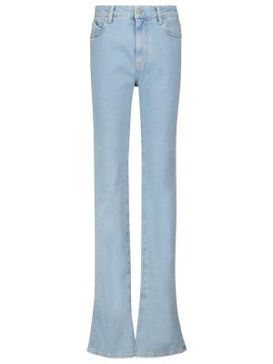 Zvonové džíny s vysokým pasem The Attico modré