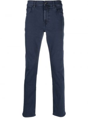 Smal skinny fit-jeans 7 For All Mankind blå