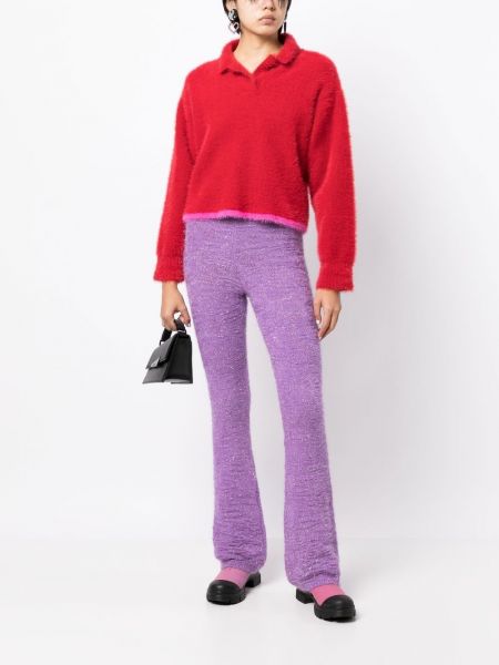 Pantalon en tricot Marco Rambaldi violet