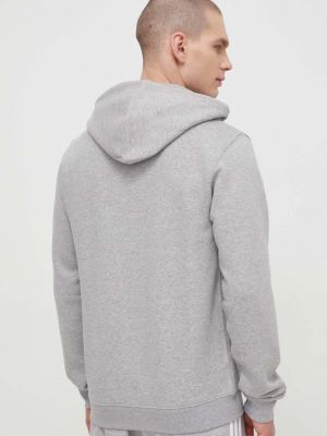 Melanžová mikina s kapucí Adidas Originals šedá