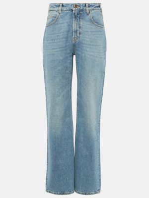 High waist straight jeans Chloé blau