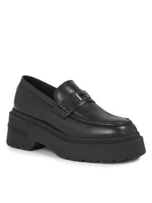 Chunky chunky loaferice Tommy Jeans crna