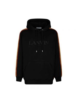 Bluza z kapturem oversize Lanvin czarna