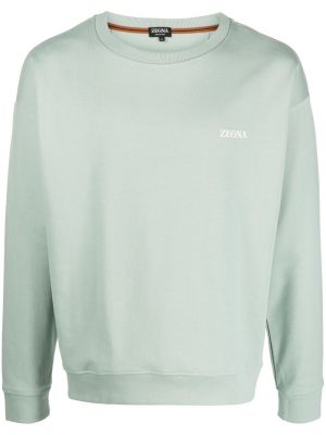 Sweatshirt aus baumwoll mit print Zegna grün