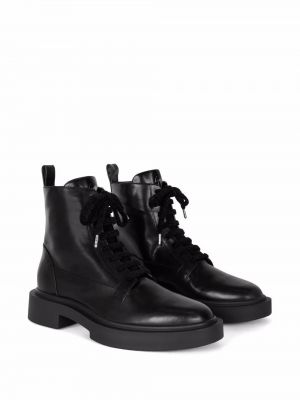 Nėriniuotos guminiai batai su raišteliais Giuseppe Zanotti juoda