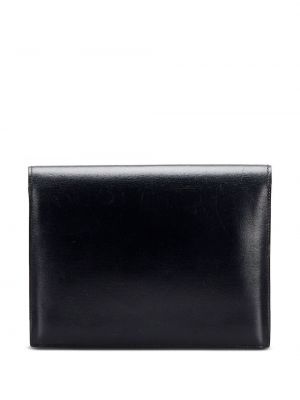 Dabīgās ādas clutch somiņa Hermès melns