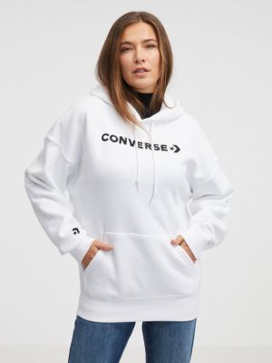 Sweatshirt mit stickerei Converse weiß