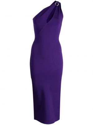 Robe de soirée asymétrique Galvan London violet