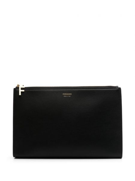 Leder tasche Ferragamo schwarz