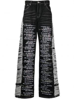 Bootcut jeans ausgestellt Who Decides War schwarz
