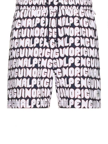 Pantalones cortos con estampado Original Penguin azul
