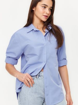 Плетена памучна риза с джобове Trendyol