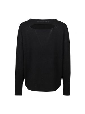Sweter z okrągłym dekoltem 360cashmere czarny