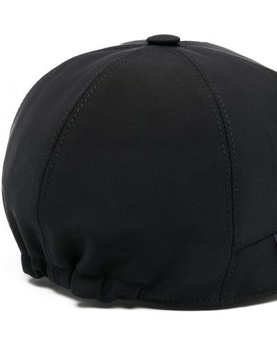Gorra con estampado Moncler negro