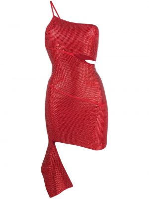 Mini-abito con cristalli Andreādamo rosso