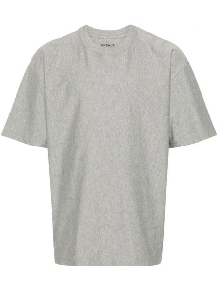 Medvilninis marškinėliai Carhartt Wip pilka