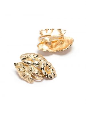 Gėlėtos auskarai Christian Dior auksinė
