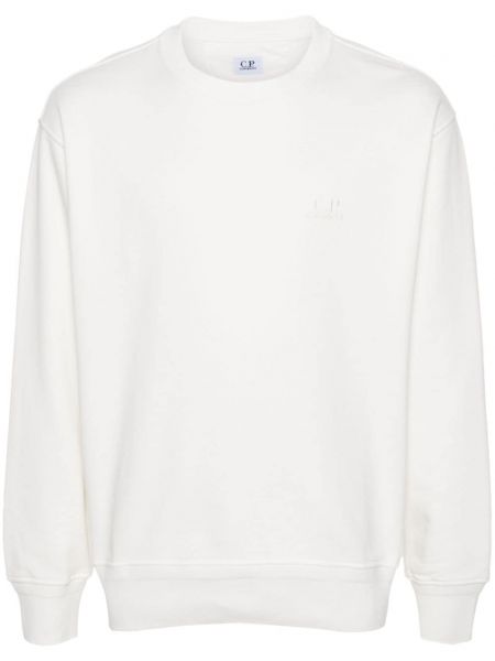 Sweatshirt mit stickerei aus baumwoll C.p. Company weiß