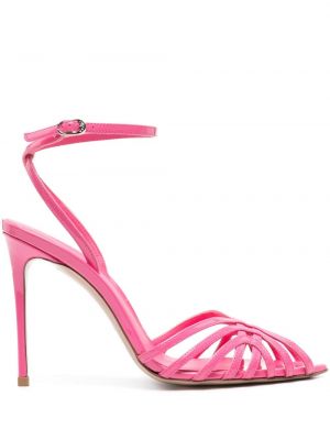 Kožené sandály Le Silla růžové