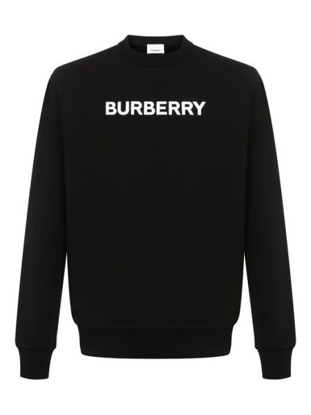 Хлопковый свитшот Burberry черный