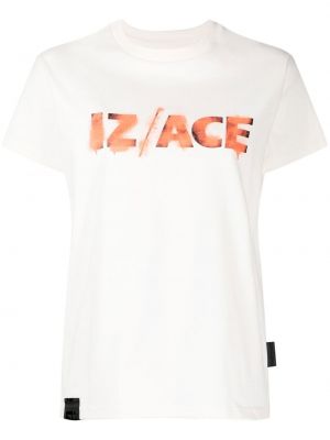 T-shirt con stampa Izzue bianco