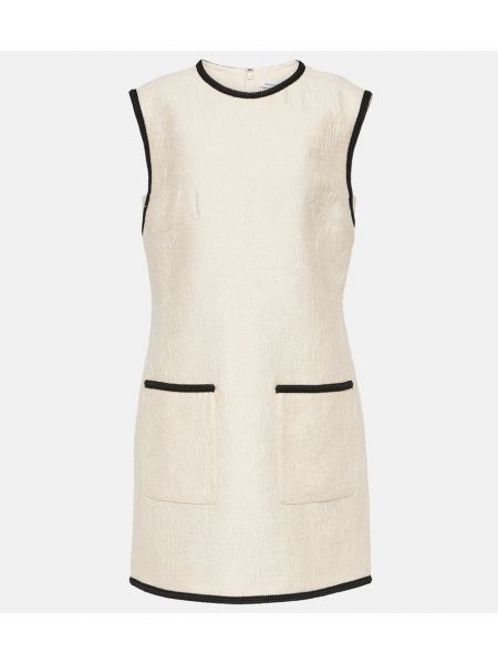 Mini robe en jacquard Veronica Beard blanc