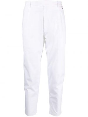 Puuvillased püksid Low Brand valge