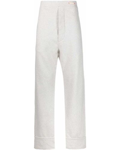 Relaxed памучни спортни панталони Maison Margiela сиво