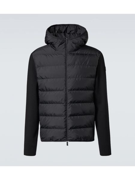 Dun ull strikkegenser Moncler svart