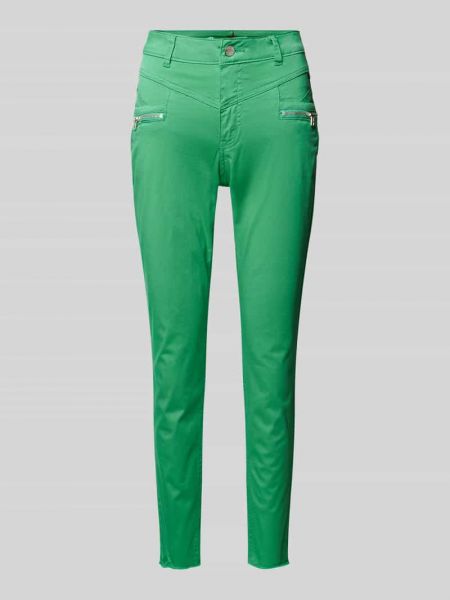 Spodnie skinny fit Buena Vista zielone
