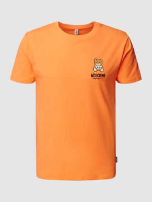 Koszulka Moschino Swim + Underwear pomarańczowa
