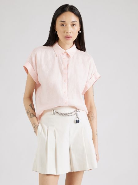 Bluză cu croială lejeră Lauren Ralph Lauren roz