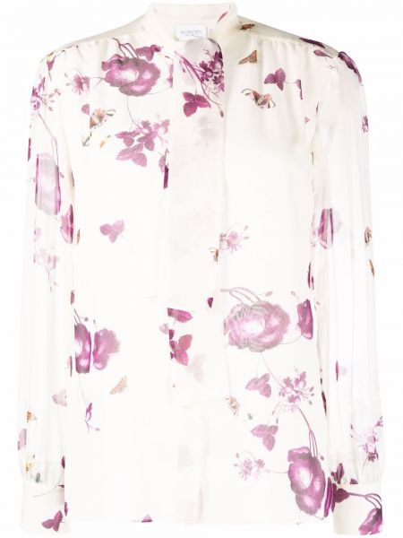 Trykt floral silke bluse Giambattista Valli