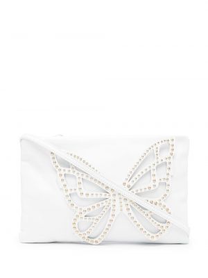 Krystaller clutch Sophia Webster hvit