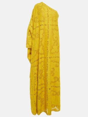 Sukienka długa Valentino żółta