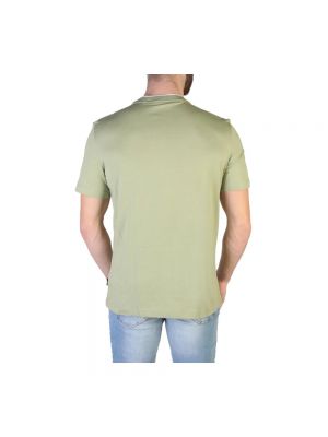 Koszulka z krótkim rękawem w jednolitym kolorze Calvin Klein zielona