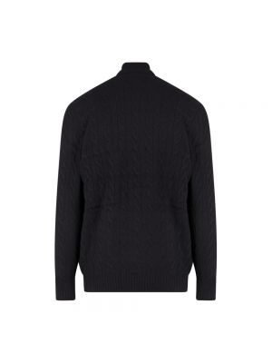 Jersey cuello alto de lana de cachemir de tela jersey Polo Ralph Lauren negro
