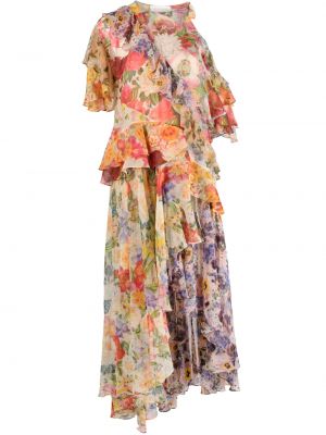 Květinové midi šaty s potiskem Zimmermann