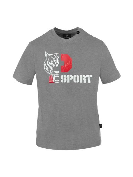 Koszulka bawełniana z okrągłym dekoltem sportowa Plein Sport